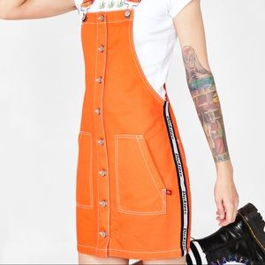 DOLLS KILL x Dickies Overall Side Stripe Dress